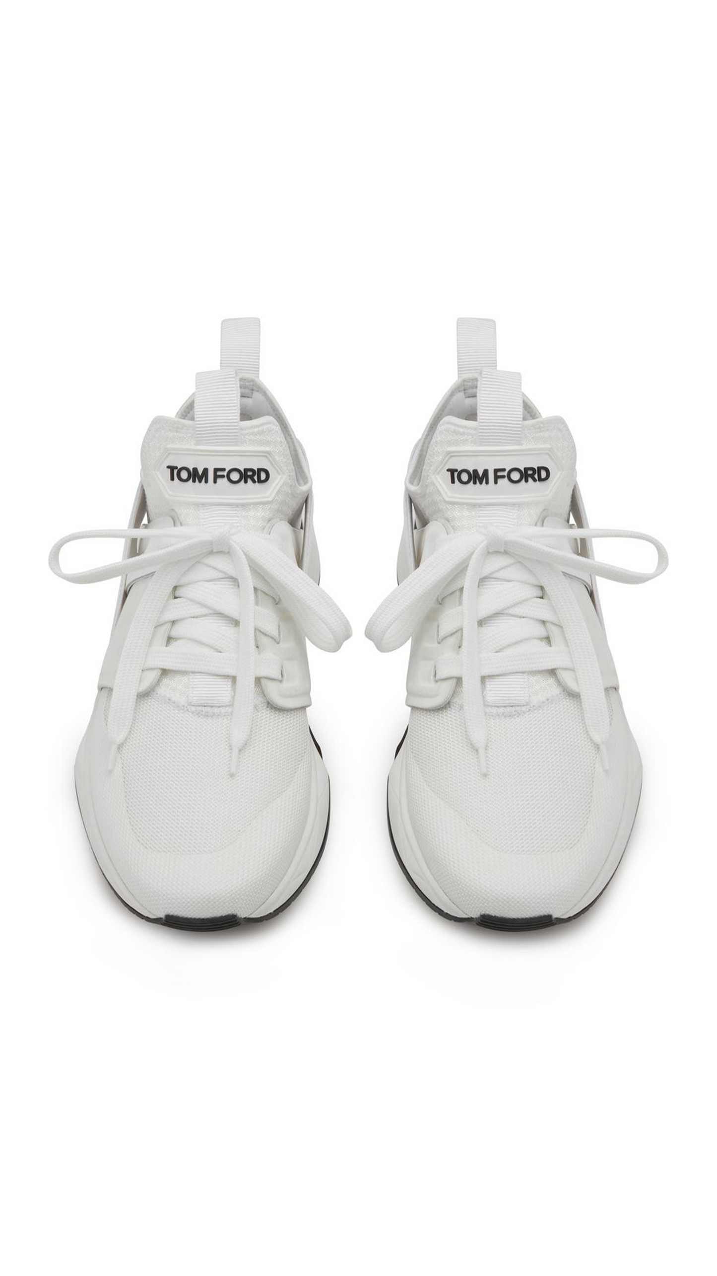 Neoprene Suede Jago Sneaker - White