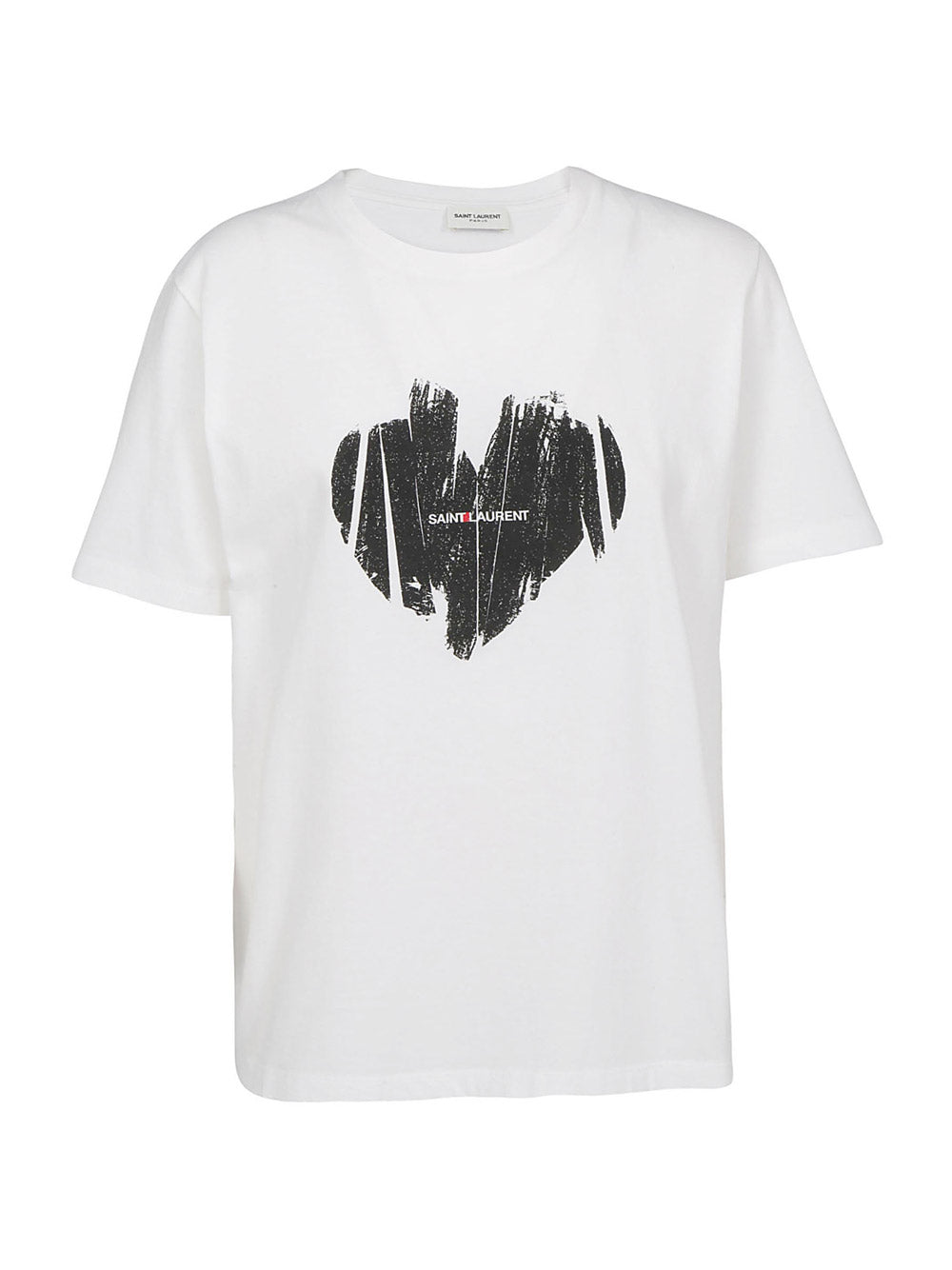"Saint Laurent Heart" T-Shirt - White