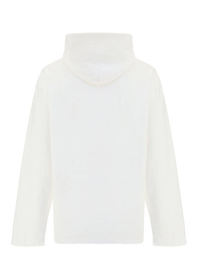 Balenciaga Logo Pixel Hoodie - White