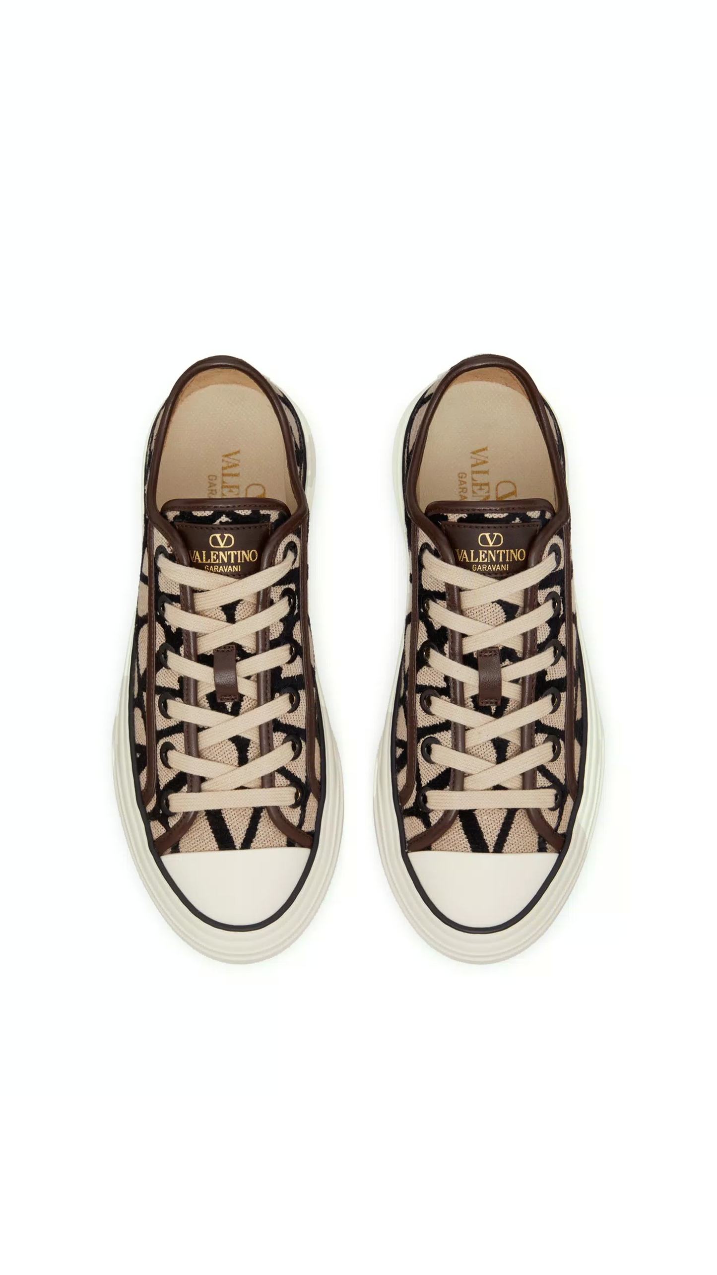 Toile Iconograph Totaloop Low-top Sneakers - Beige/Black
