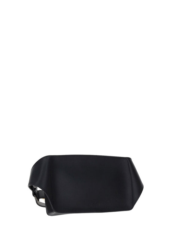 VLTN Leather Belt Bag - Black