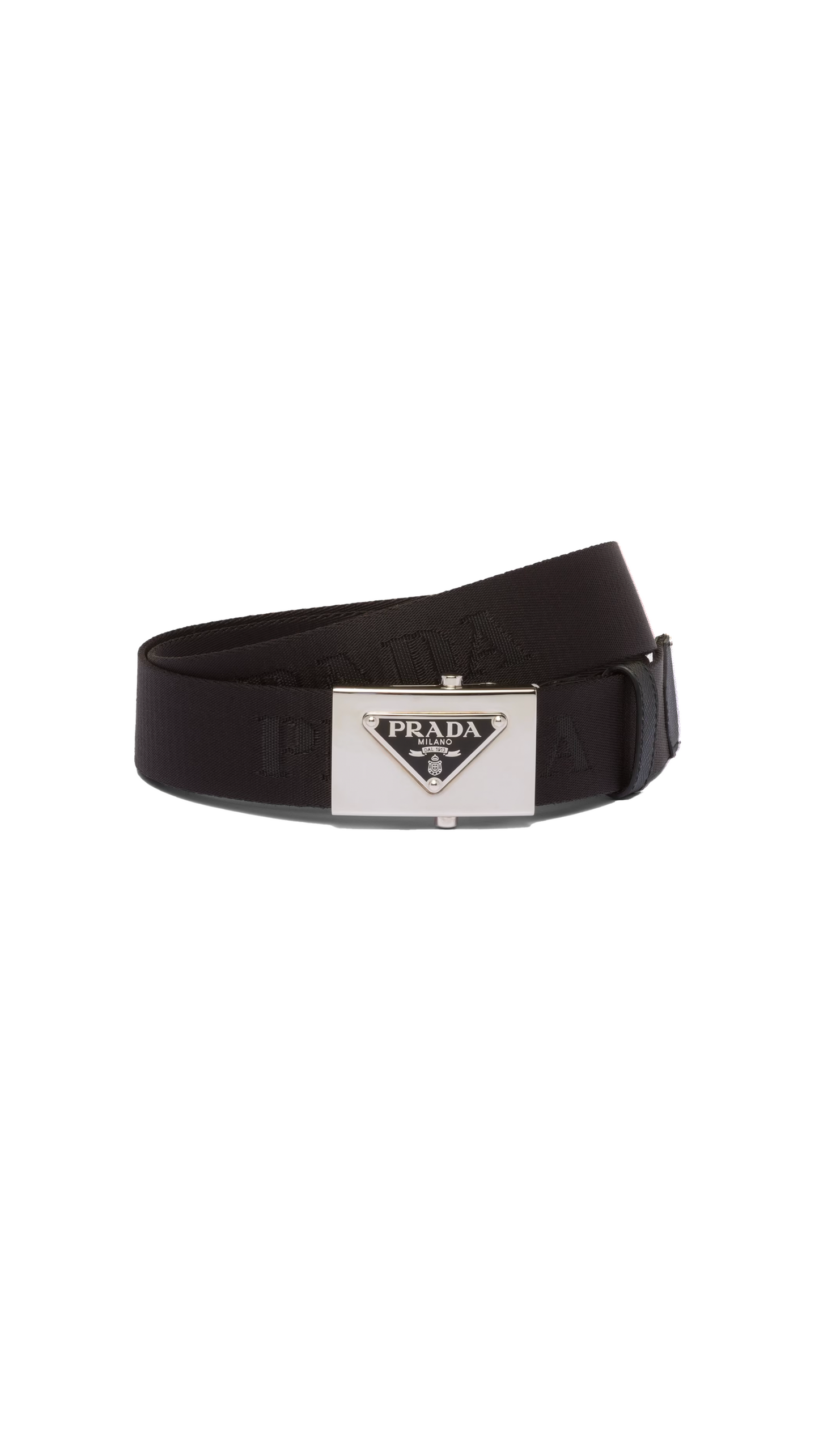 Woven Nylon Belt - Black