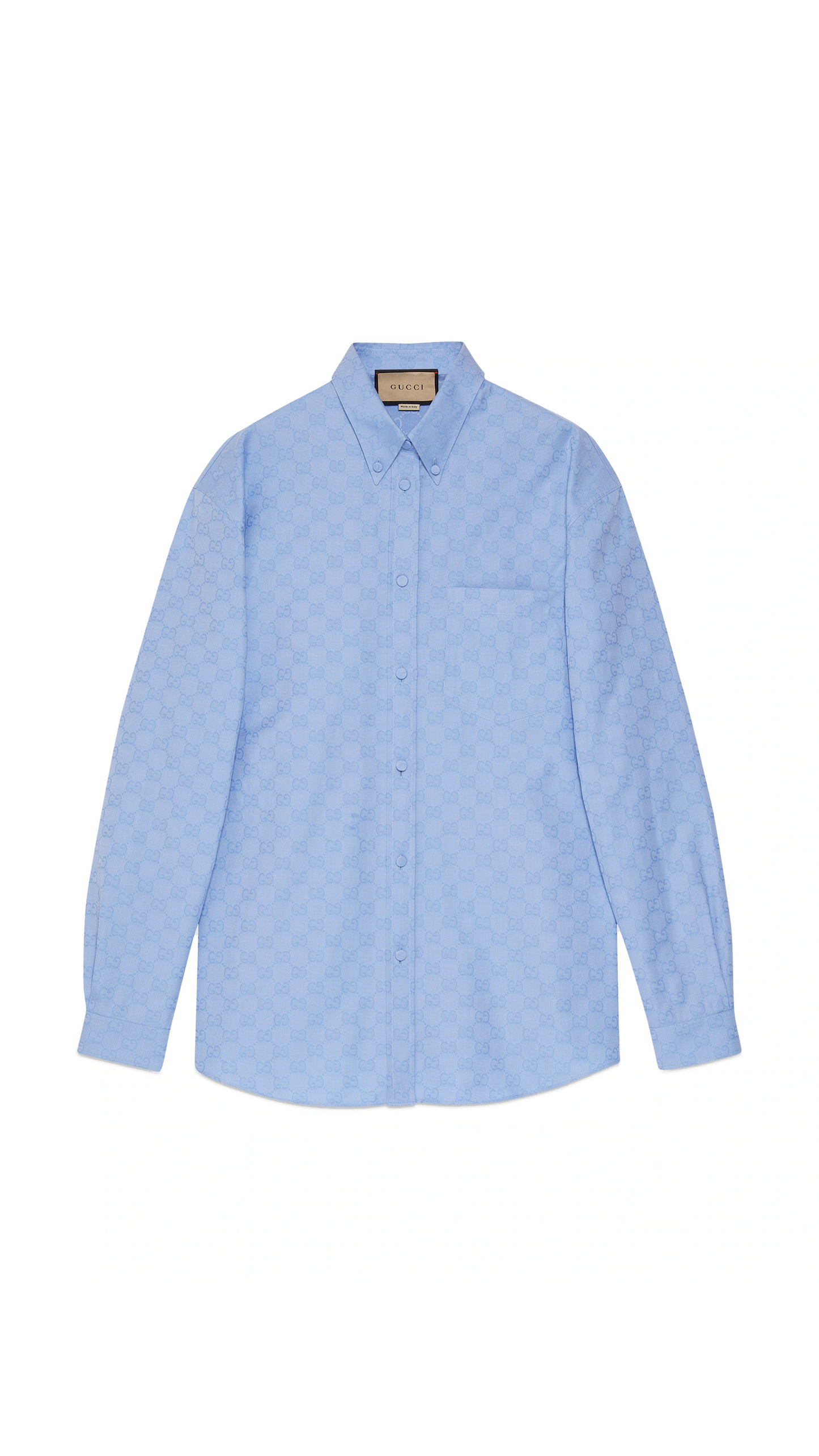 GG Supreme Cotton Shirt - Blue