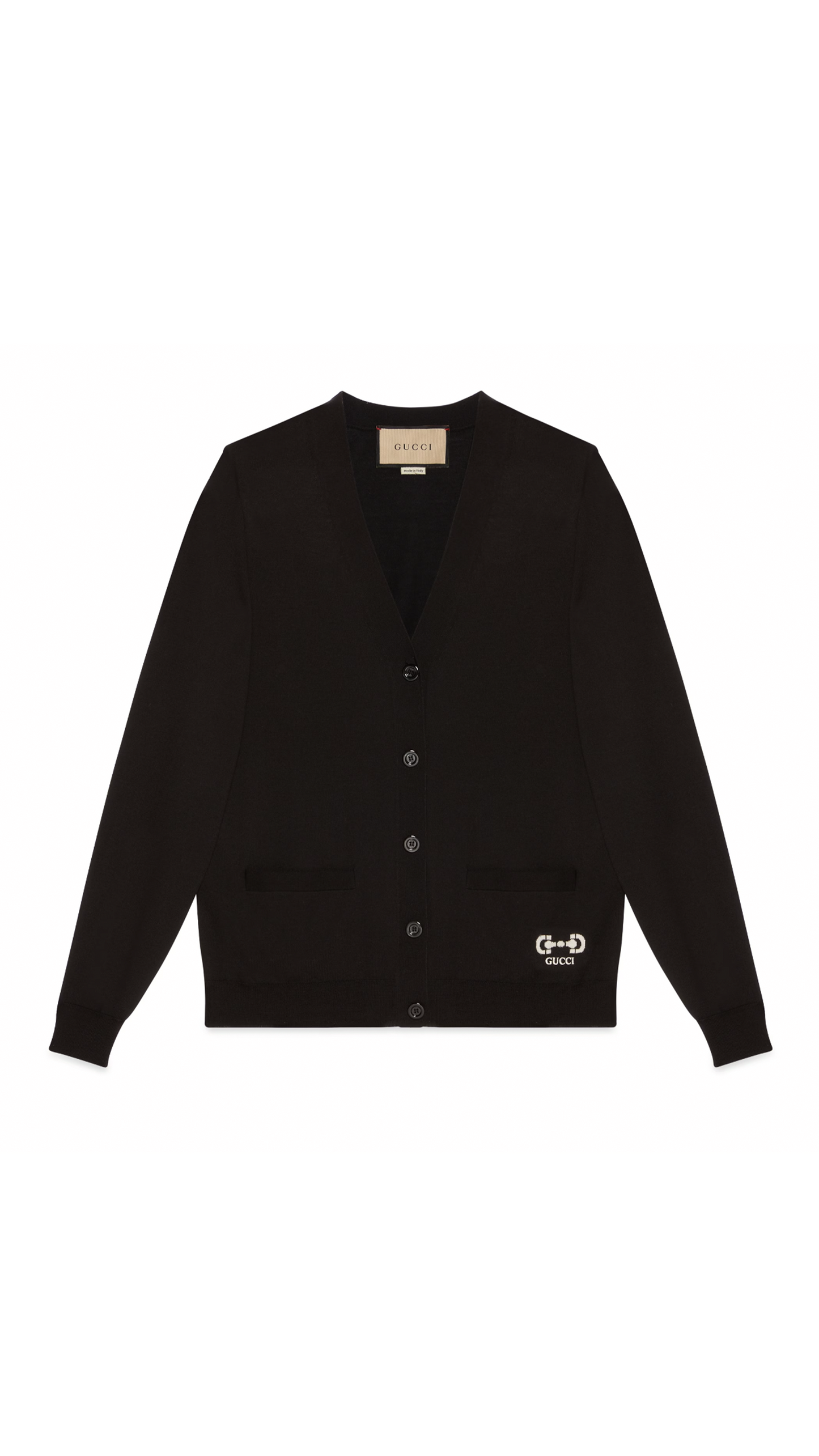 Extra Fine Wool Cardigan - Black