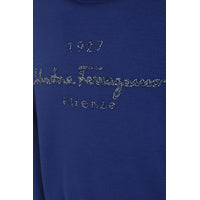 Embroidered Sweatshirt - Golfo Blue