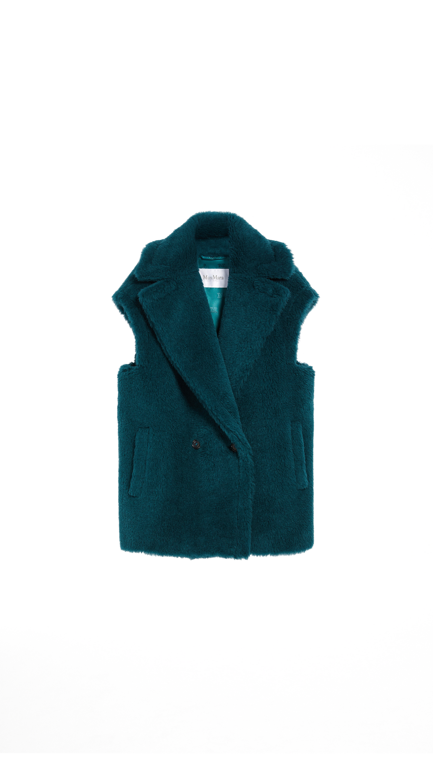Teddy Fabric Gilet - Turquoise