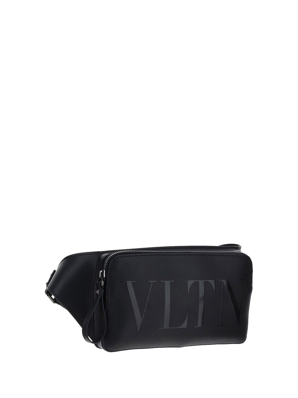 VLTN Leather Belt Bag - Black