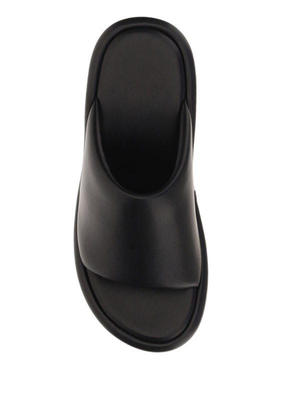 Rise Wedge Sandals - Black.