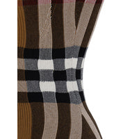 Checked Jacquard-Knit Cotton-Blend Bodysuit