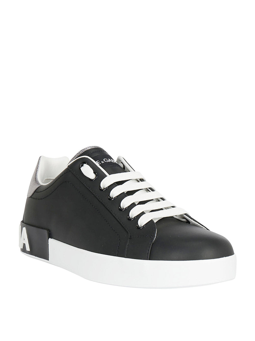 Calfskin Nappa Portofino Sneakers - Black -