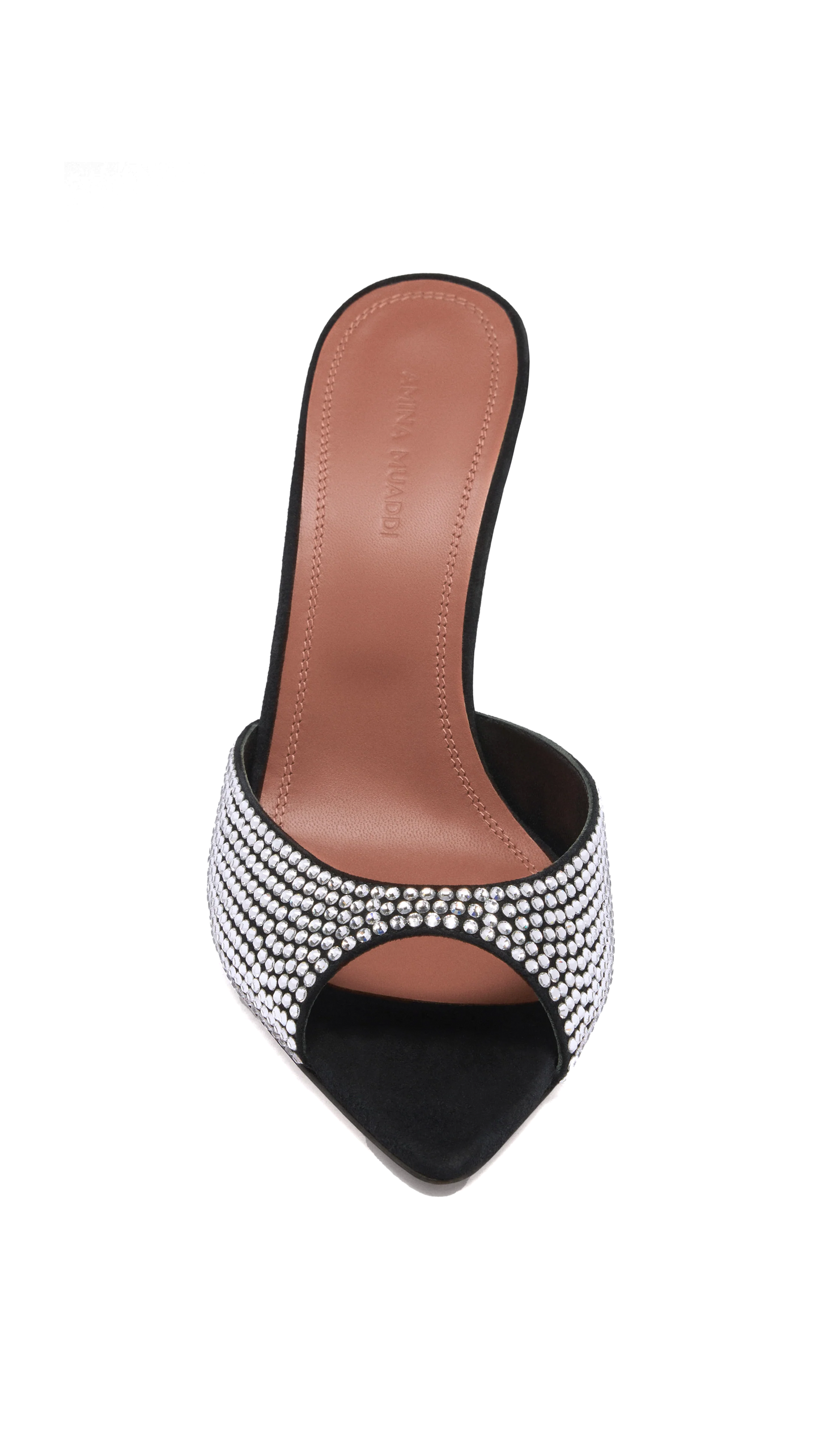 Caroline Crystal Slipper - Black