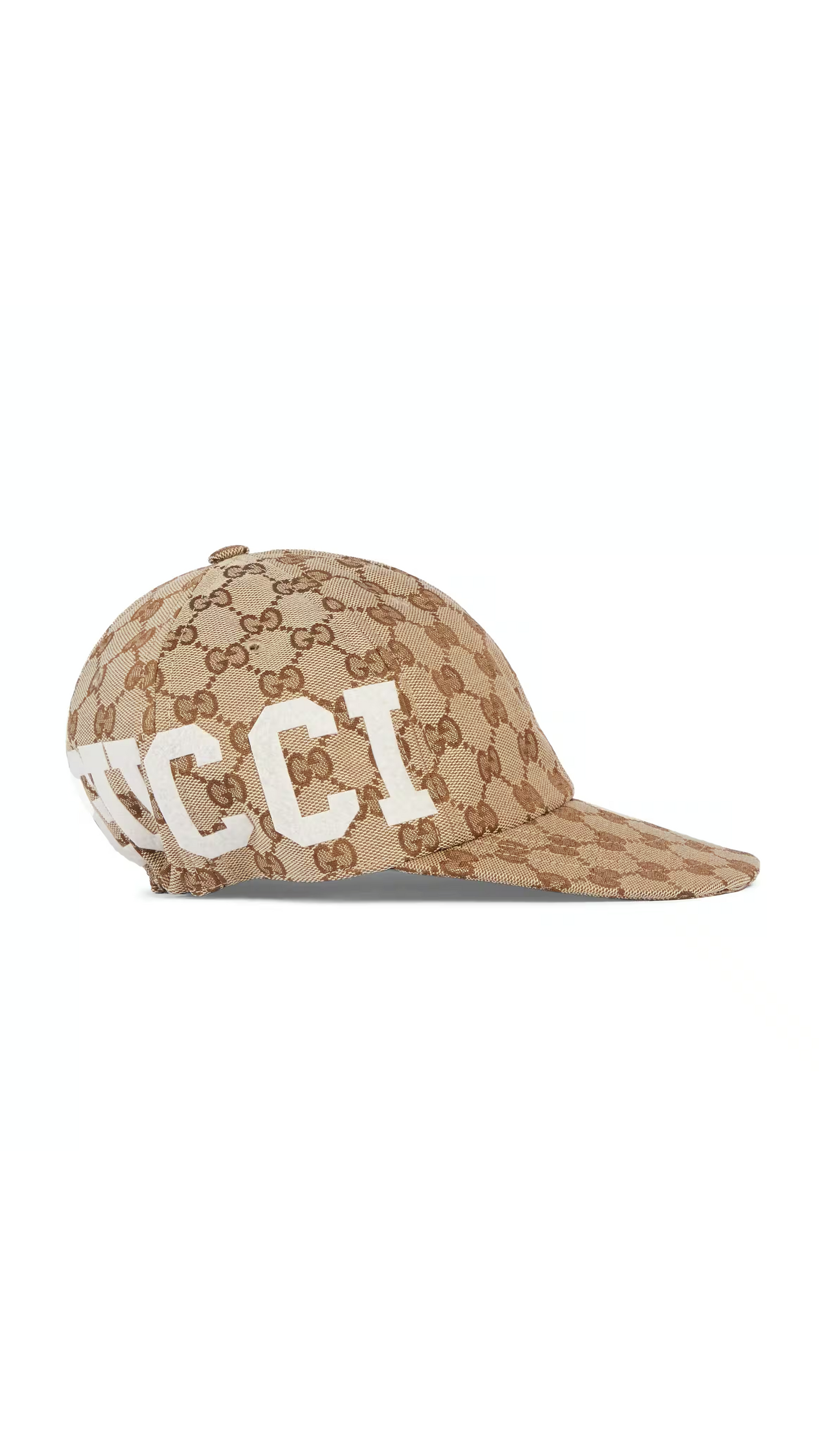 GG Conton Canvas Baseball Hat - Beige/Ebony