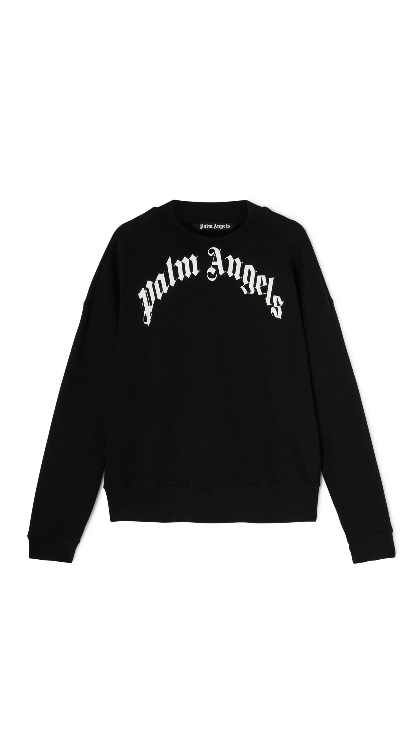 Curved Logo Sweatshirt - Black