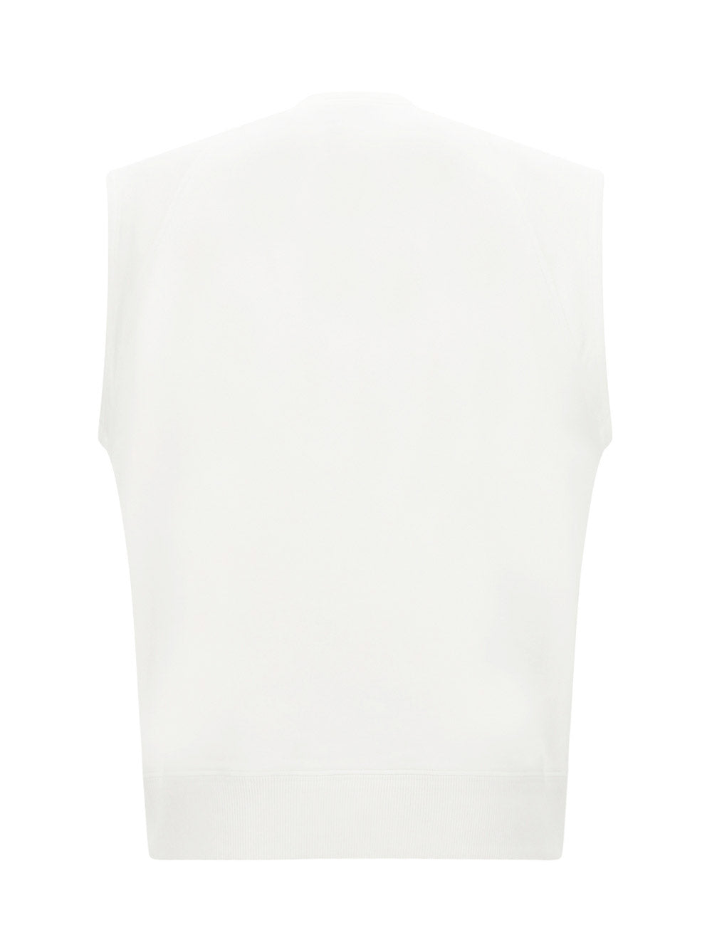 Cotton Jersey Vest Top - White
