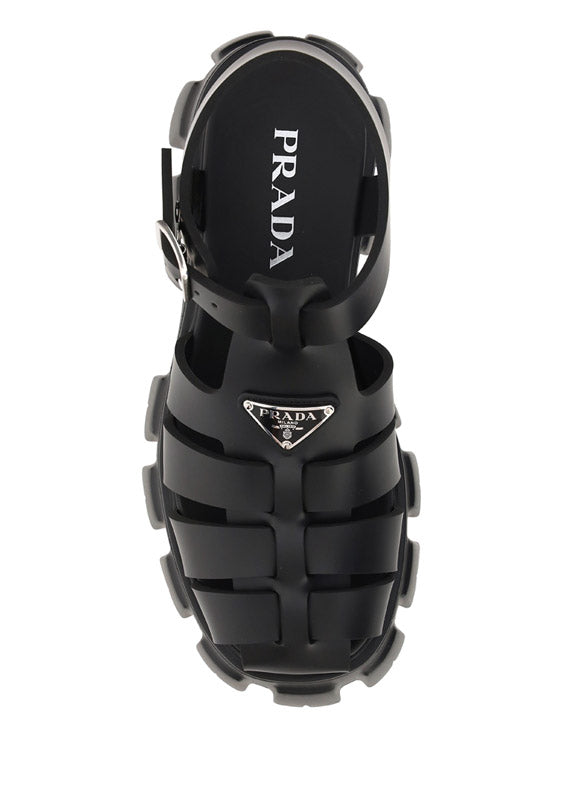 Monolith Rubber Sandals - Black