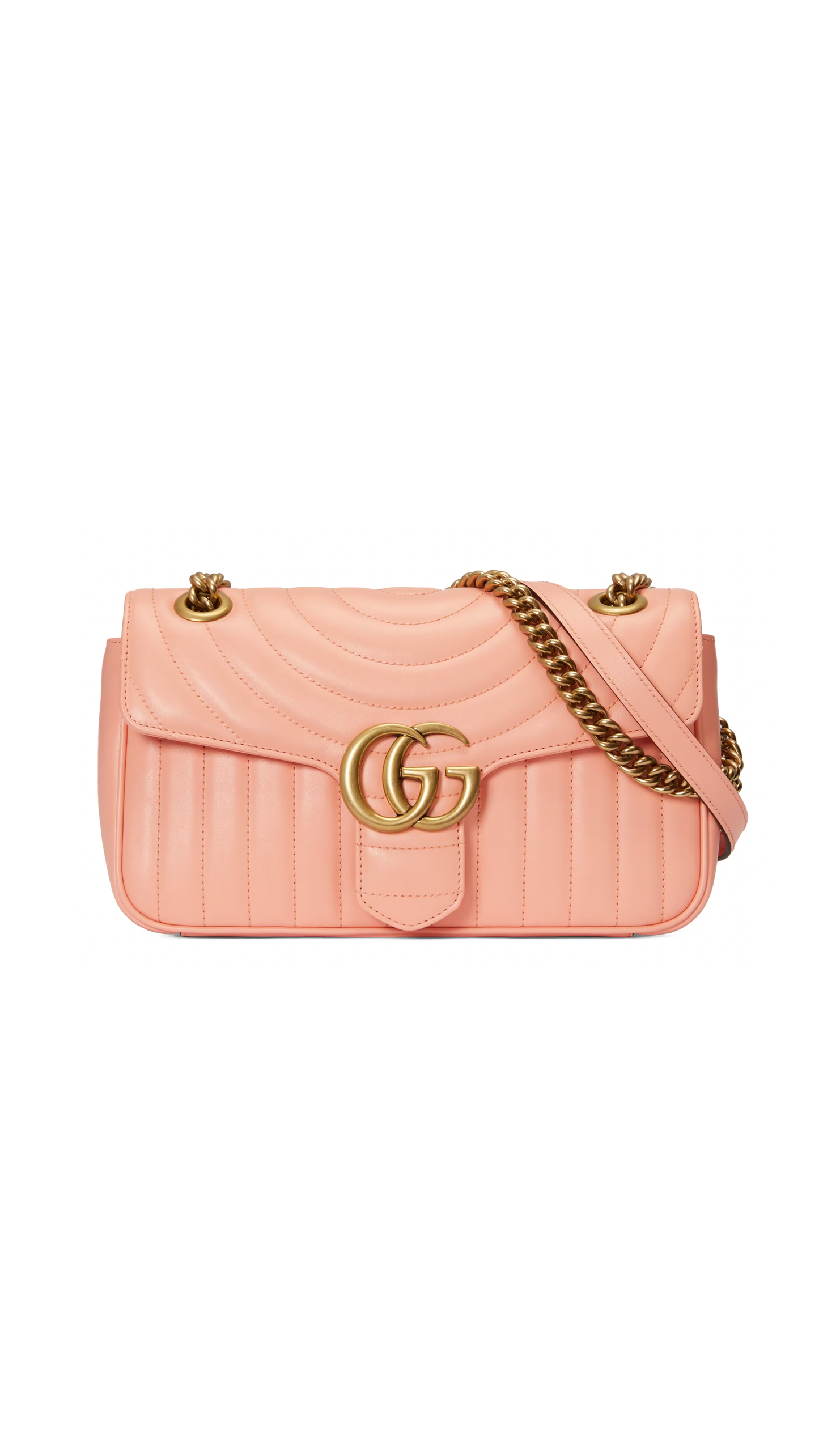 GG Marmont Small Shoulder Bag - Peach