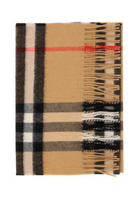 The Classic Check Cashmere Scarf - Archive Beige