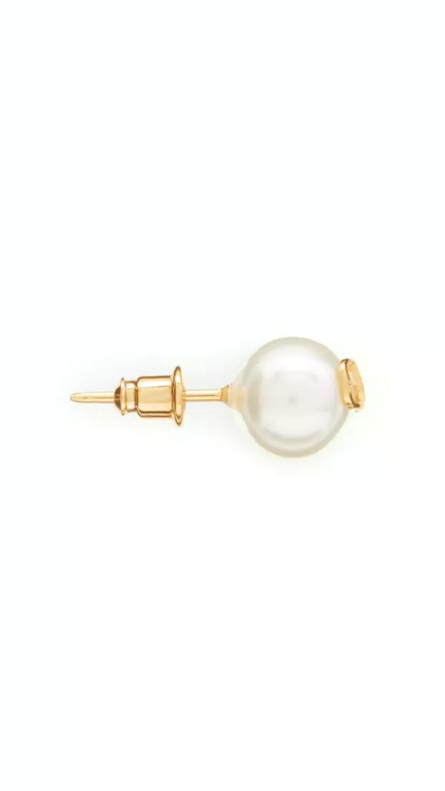 Vlogo Signature Earrings with Pearls - Gold