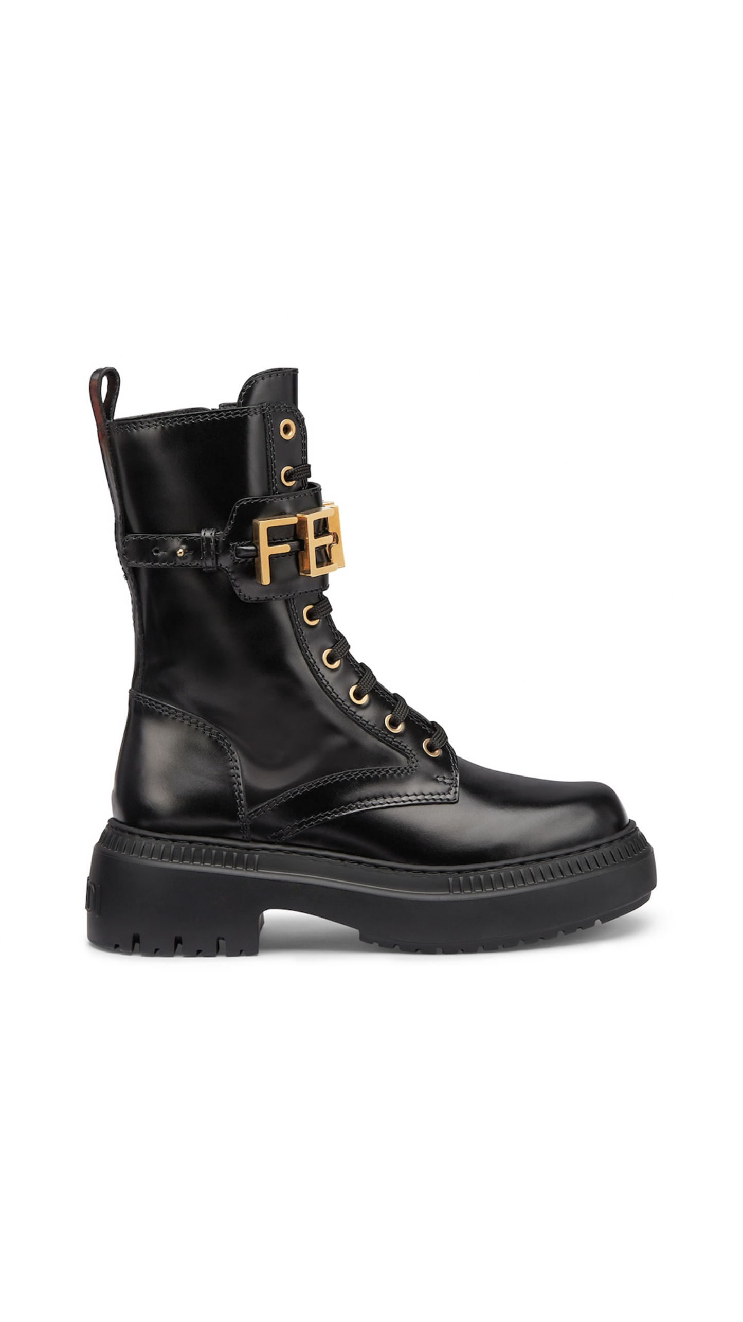 Fendigraphy Biker Boots - Black