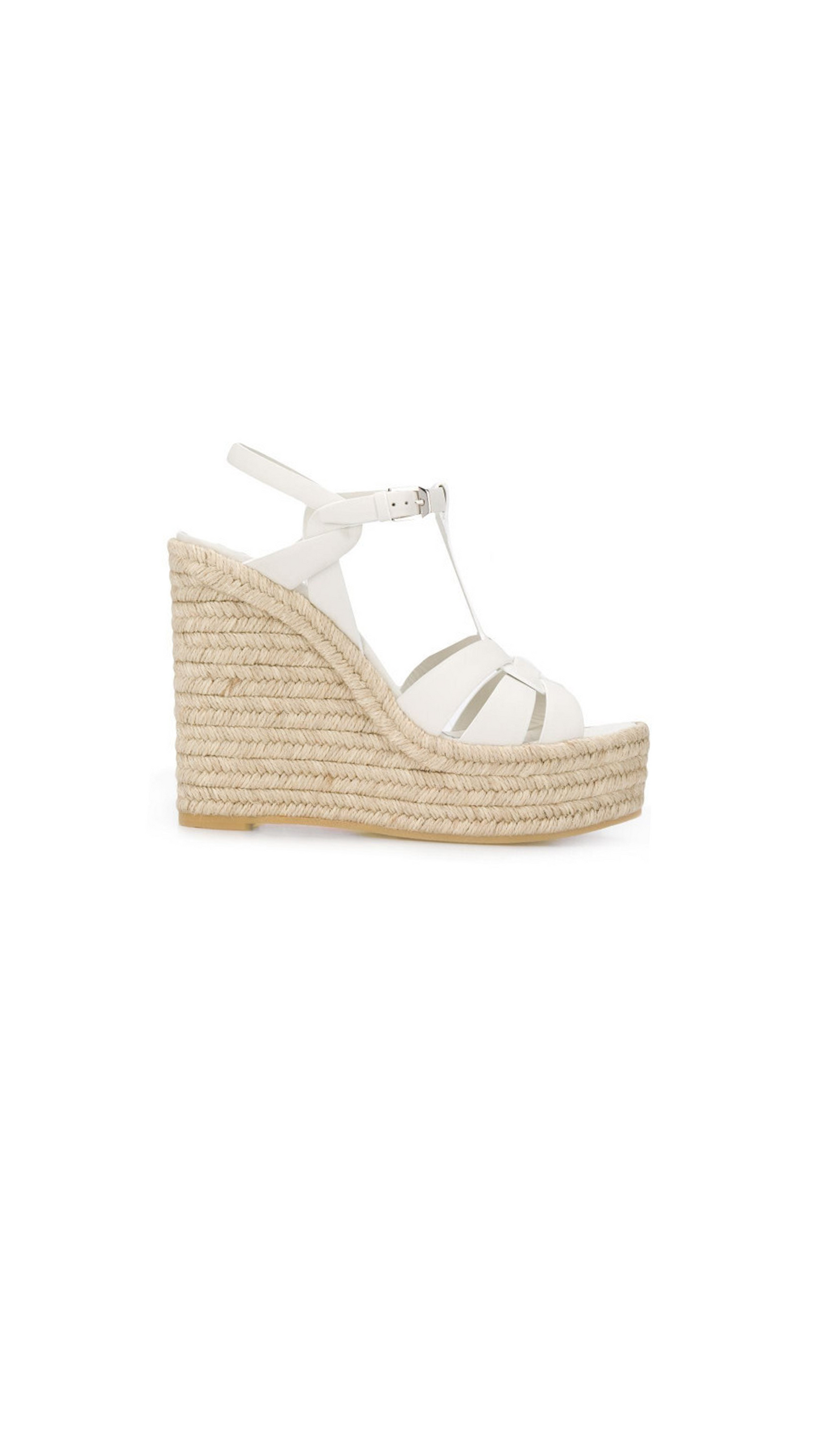 Tribute Espadrilles in Smooth Leather - White