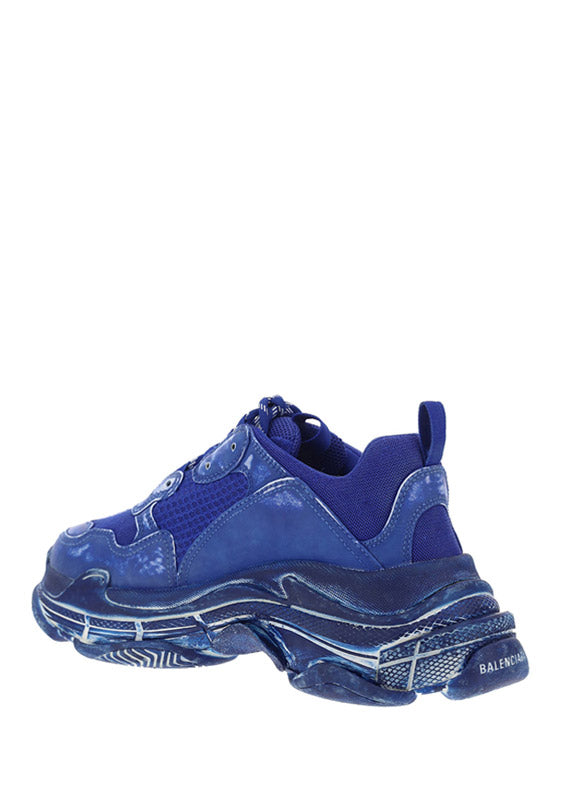 Triple S Faded Sneakers - Blue