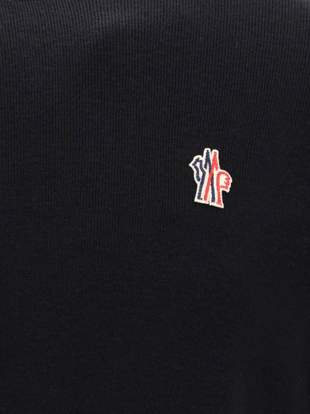 Wool Turtleneck Sweater - Black