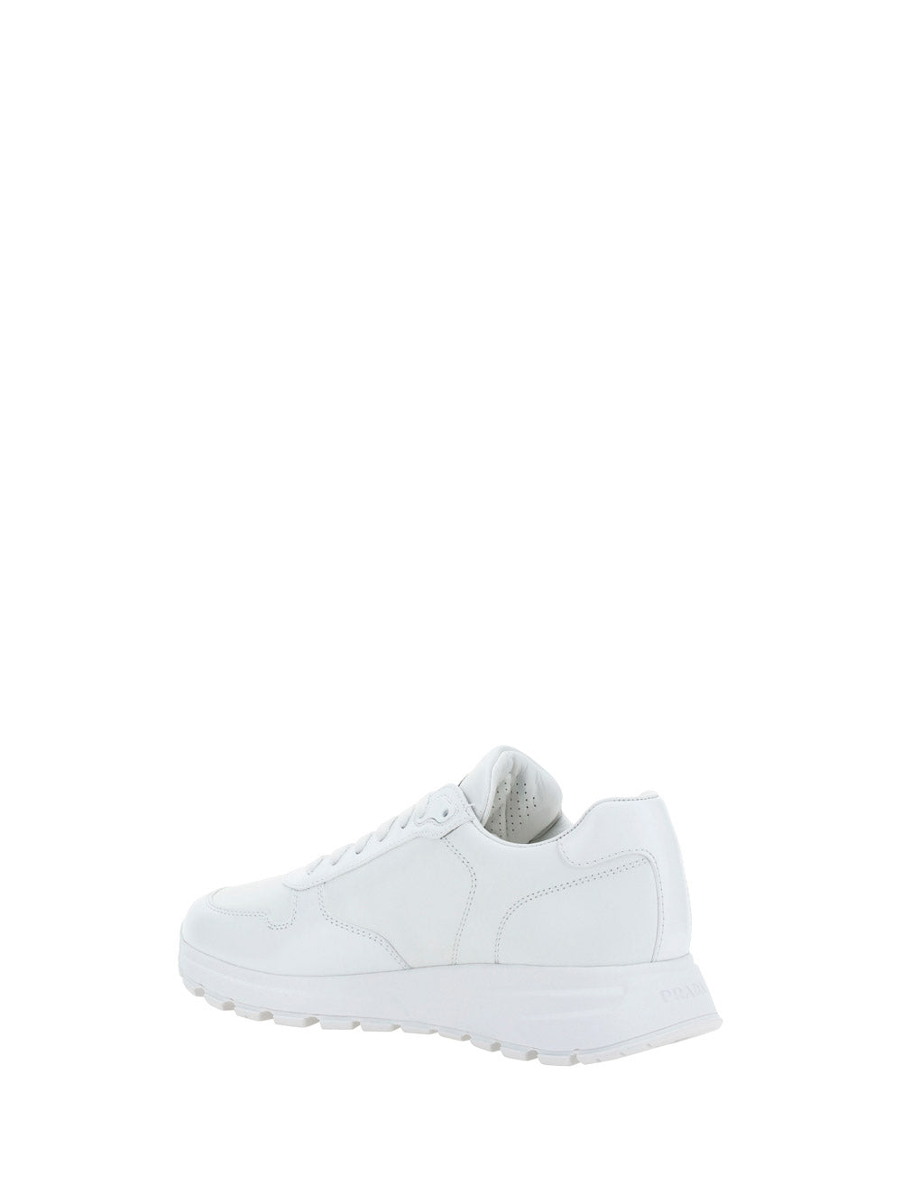 Prada PRAX 01 Re-Nylon and Brushed Leather Sneakers - White
