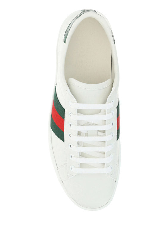 Ace Leather Sneakers - White/Green