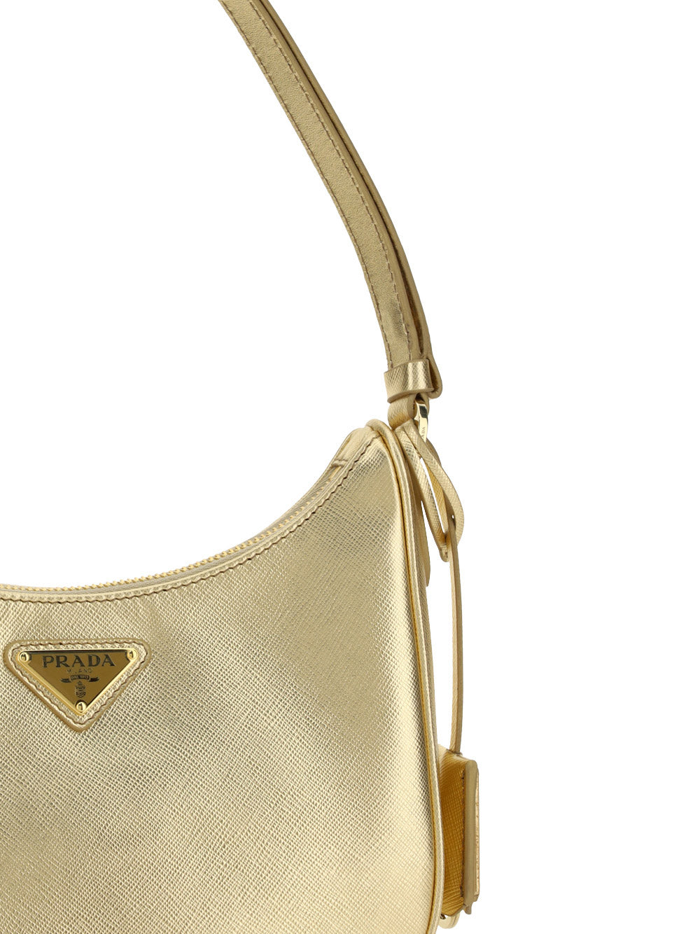 Saffiano Leather Mini Bag - Platinum