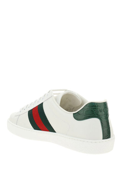 Ace Leather Sneakers - White/Green