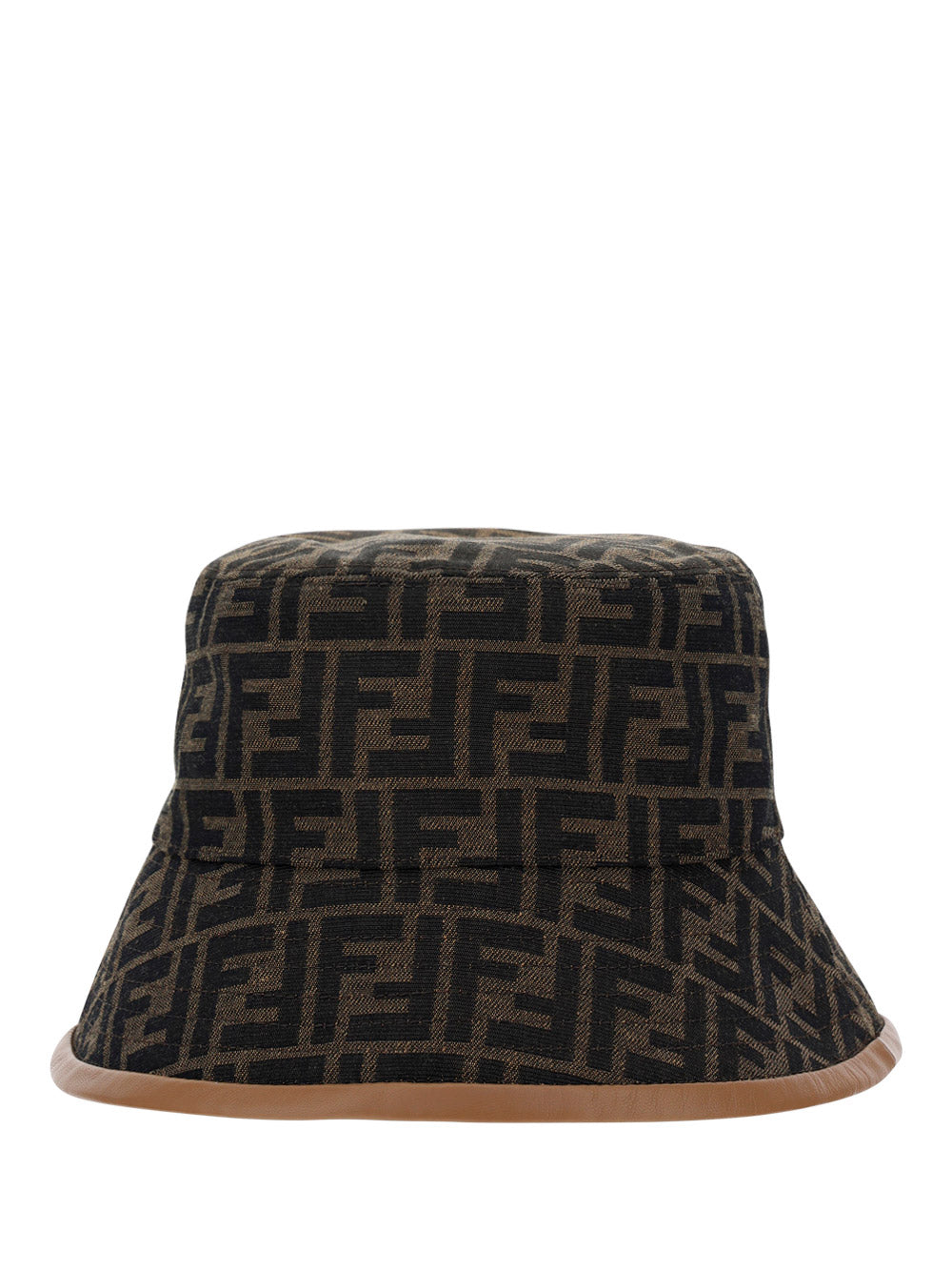 FF Fabric Bucket Hat - Brown