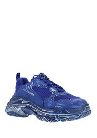 Triple S Faded Sneakers - Blue
