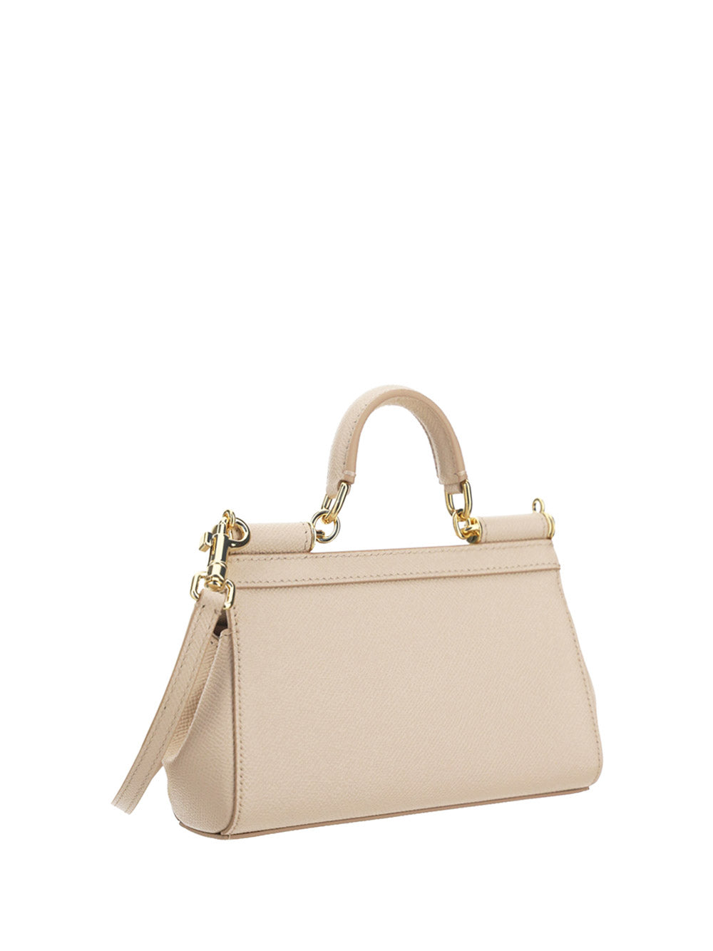 Small Sicily Bag in Dauphine Calfskin - Nude