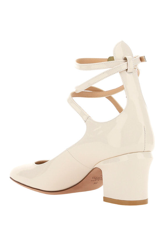Tan-go Patent Leather Pump 60MM - Light Ivory