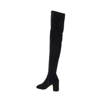 Golden Walk Over-the-knee Boot in Stretch Fabric 70mm - Black