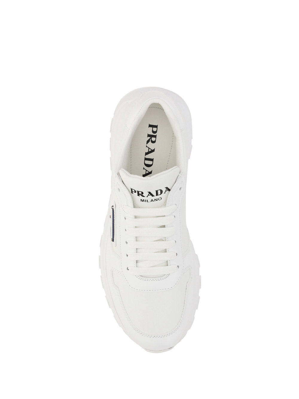 Prada PRAX 01 Re-Nylon and Brushed Leather Sneakers - White