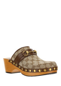 Women's GG Clog - Beige / Ebony