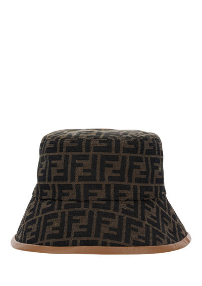 FF Fabric Bucket Hat - Brown