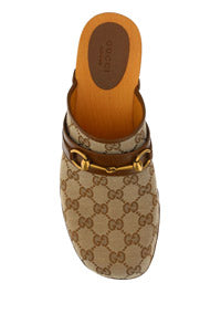 Women's GG Clog - Beige / Ebony