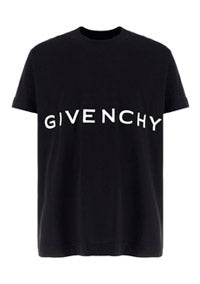 4G Embroidered Oversized T-Shirt - Black.