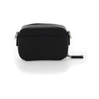 Saffiano Leather Mini Pouch - Black