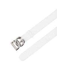 Belt with DG logo buckle - White