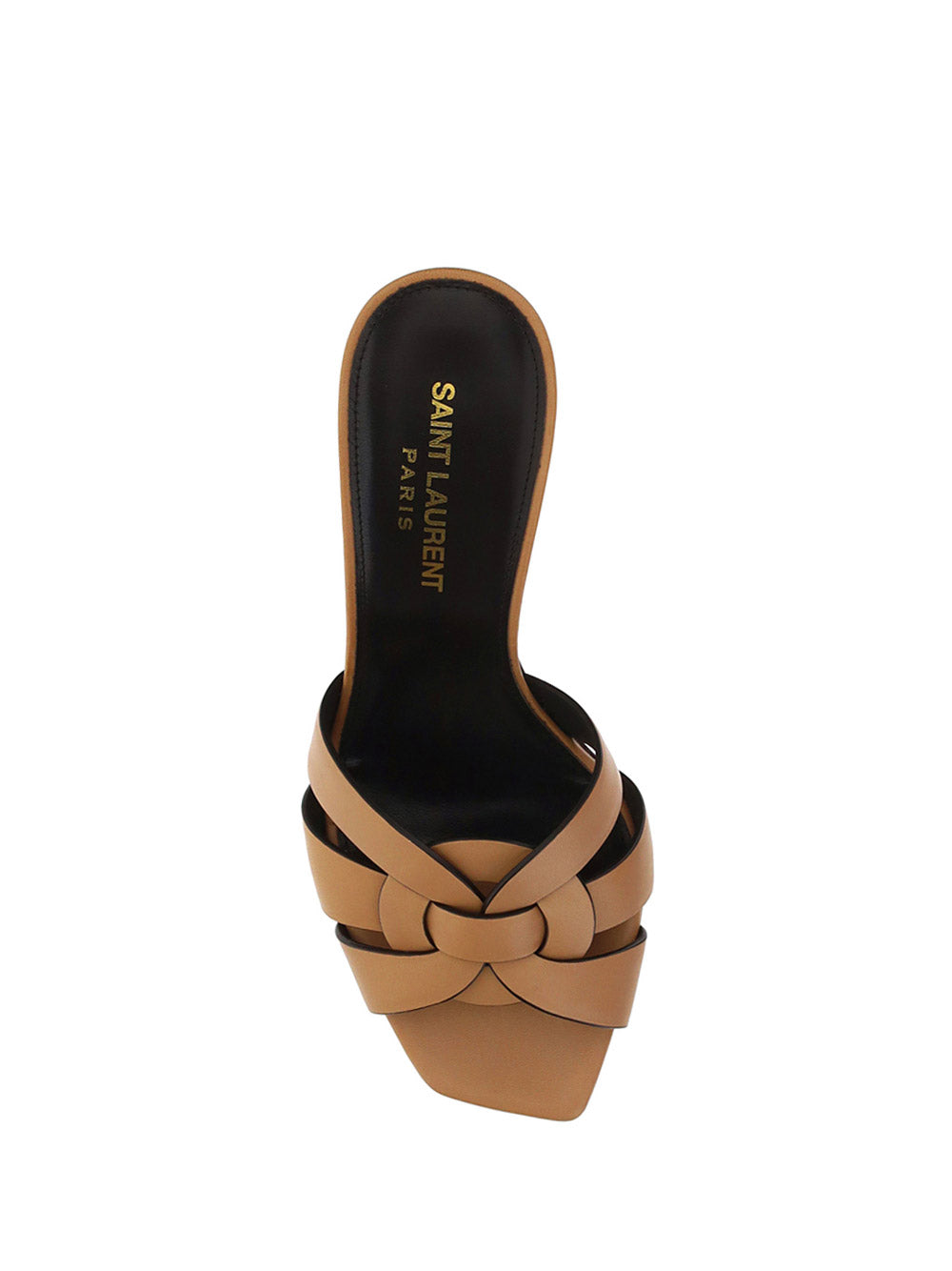 Tribute Heeled Mules In Vegetable-Tanned Leather - Marron Gold