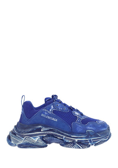 Triple S Faded Sneakers - Blue