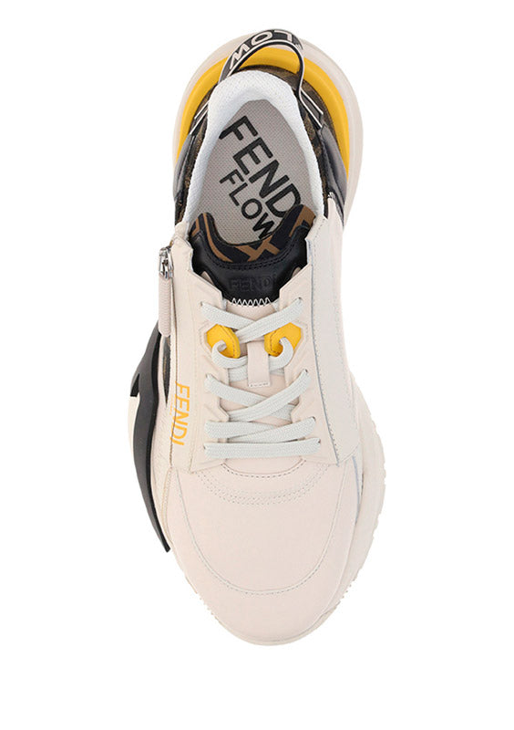 Fendi Flow Sneakers - White / Brown