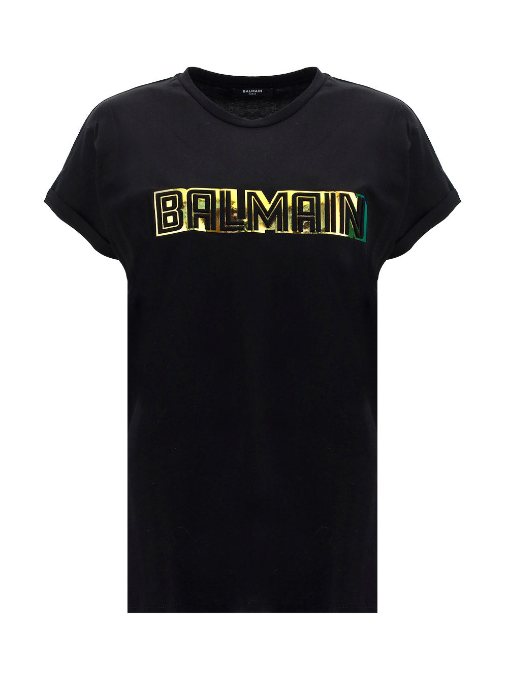 Balmain T-Shirt Logo Printed - Black.