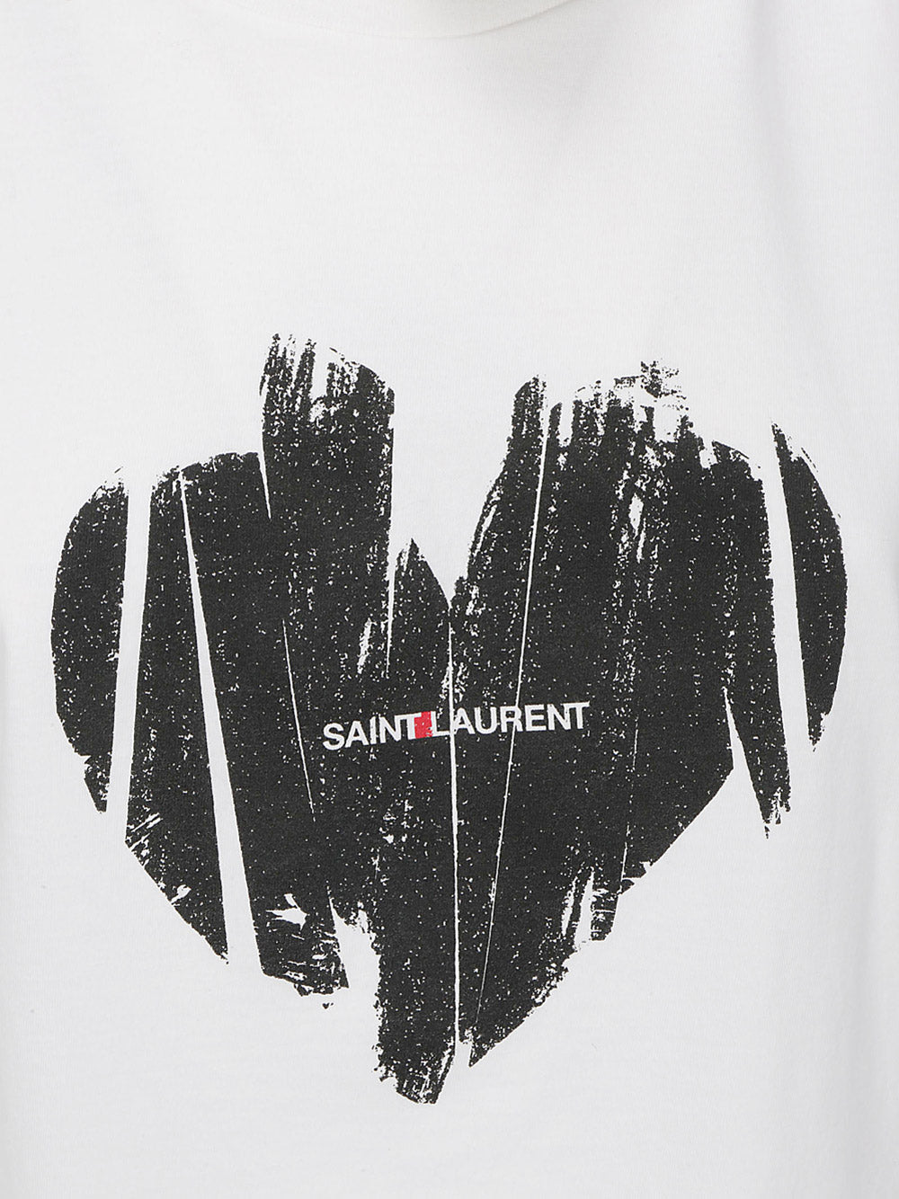 "Saint Laurent Heart" T-Shirt - White