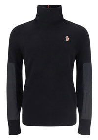 Wool Turtleneck Sweater - Black