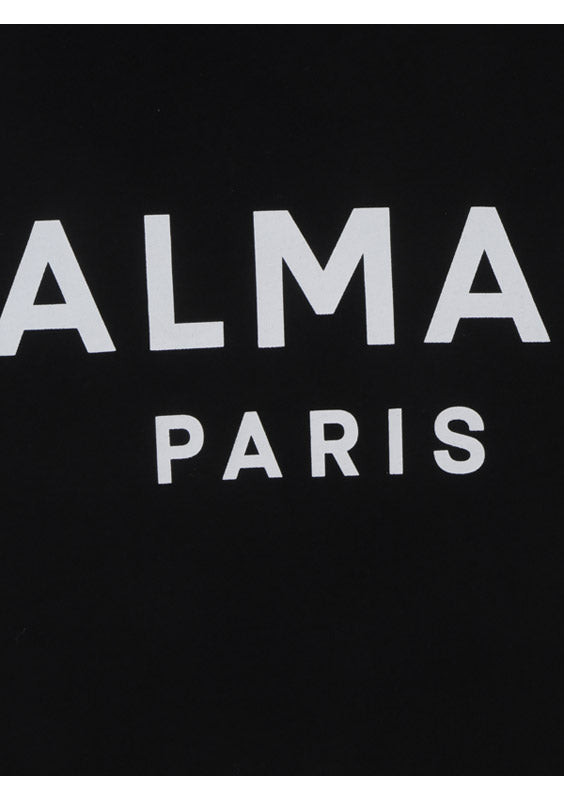 Eco-designed Cotton T-shirt With Logo Print - Black