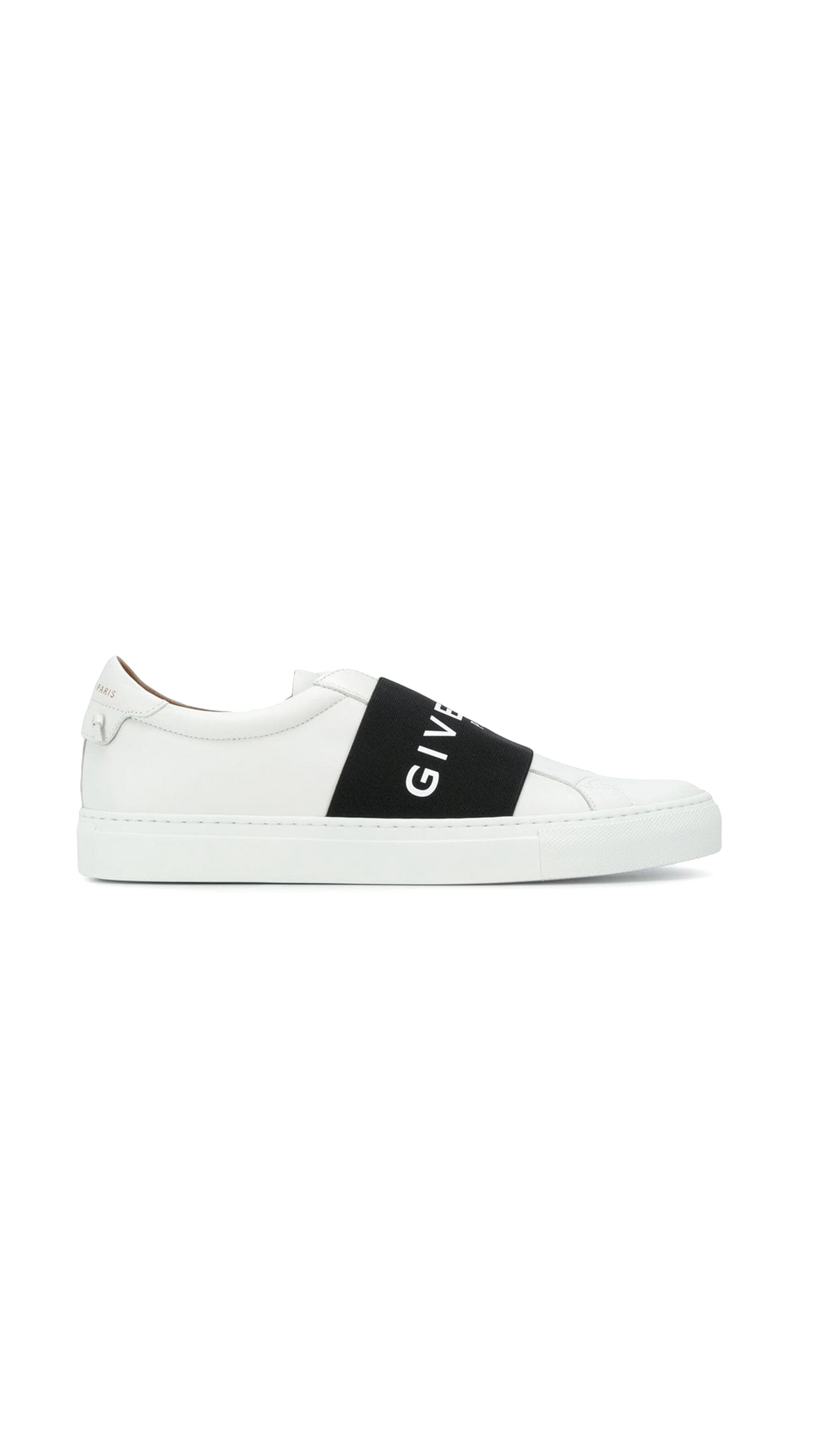 Urban Street Leather Slip-on Sneakers - White / Black
